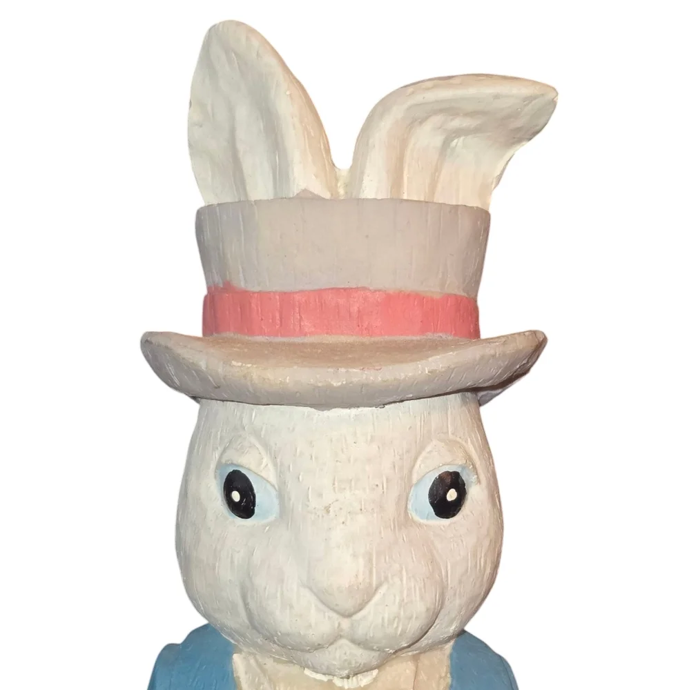 ABC Distributing Pair of 2 Brian & Frances Easter‎ Bunny Pencil Figurines 12